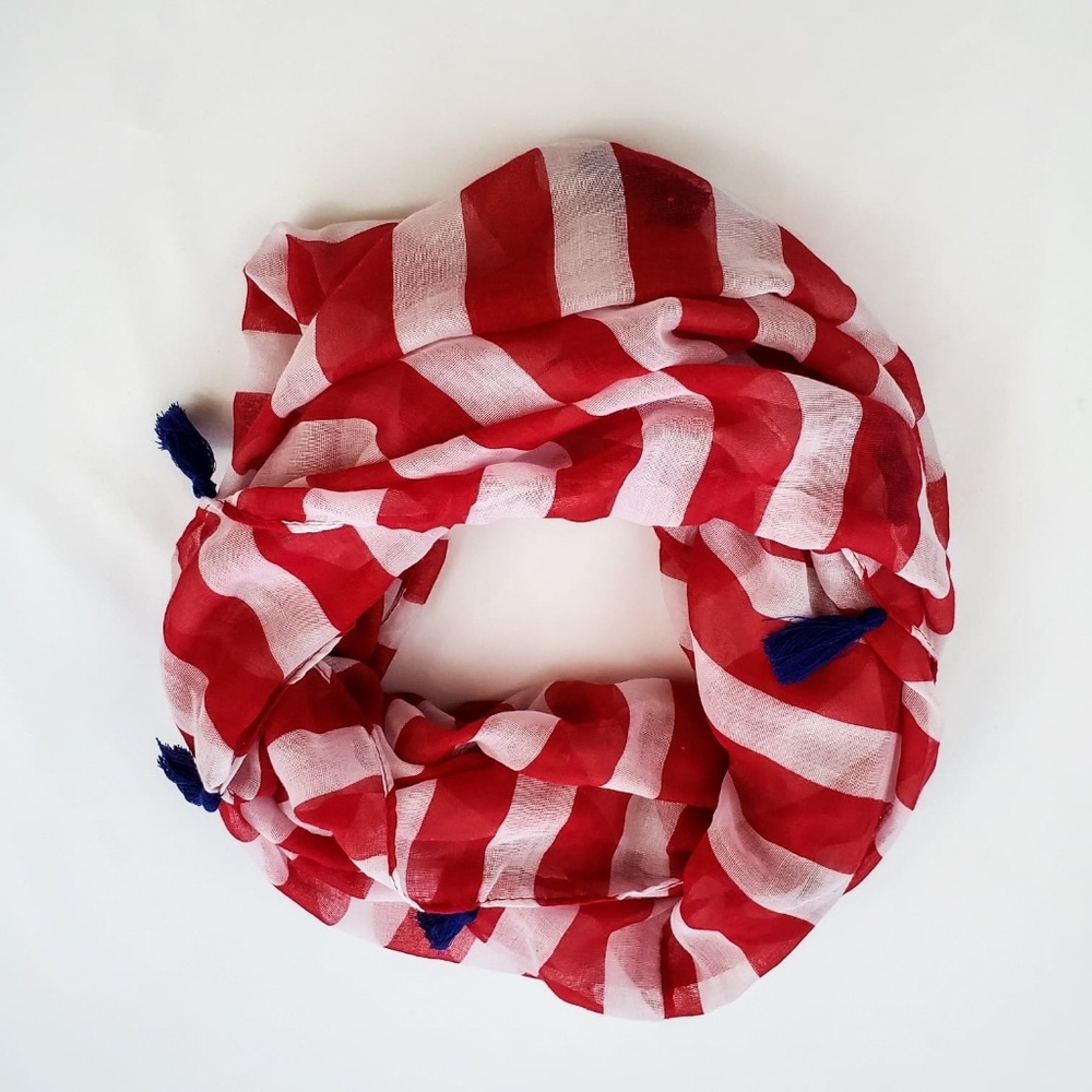 Scarf (circle, striped)